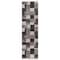 World Rug Gallery Modern Geometric Boxes Design Non Shedding Soft Area Rug 2' x 7' Black 399BLACK2x7 - alternate 3